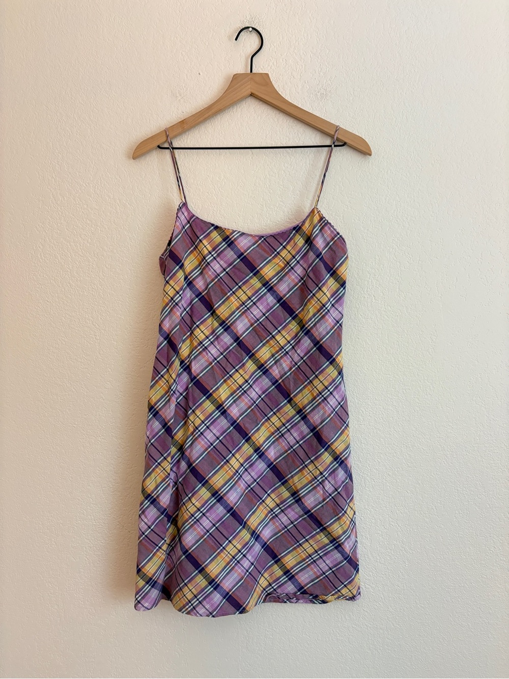 Vintage 90s Ralph Lauren Plaid Slip Dress - Picture 5 of 13